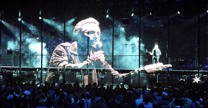 U2 live in Barcelona , Spain 